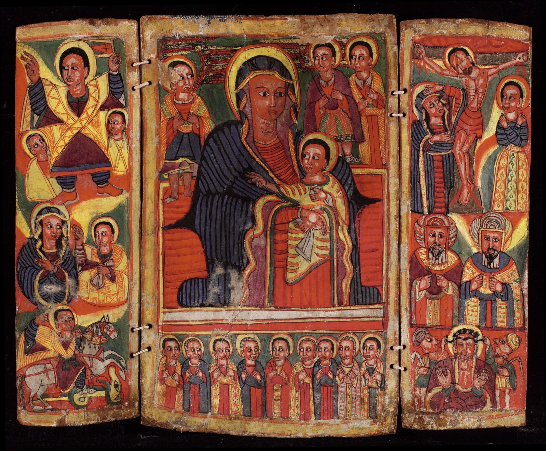 Triptych icon of the Virgin Mary, Ethiopia